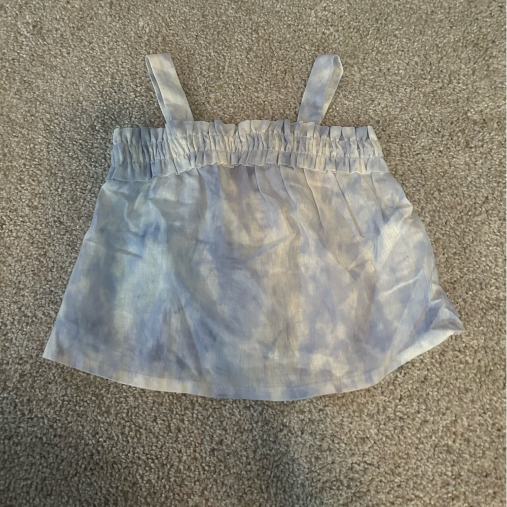Zara 12-18 Month Blue and White Tank NWT
